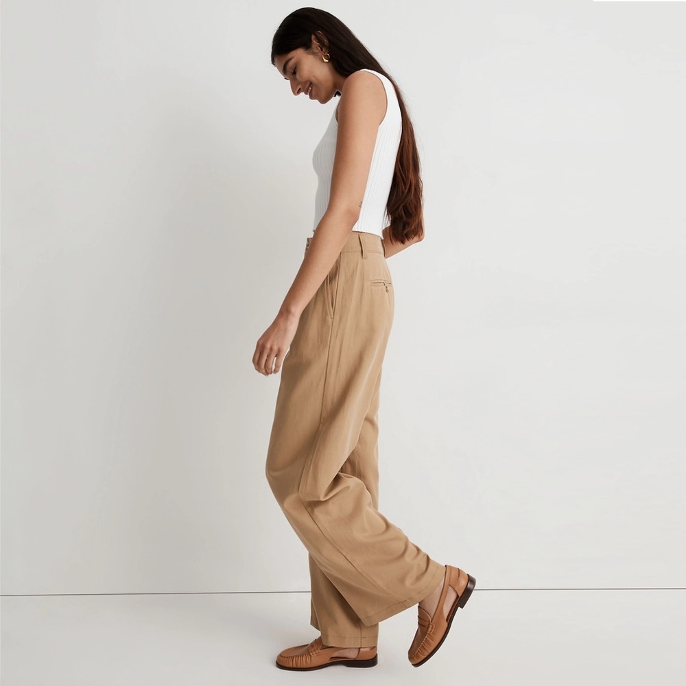 Madewell - The Harlow Wide-Leg Pant - Seed Khaki - Picture 2 of 15